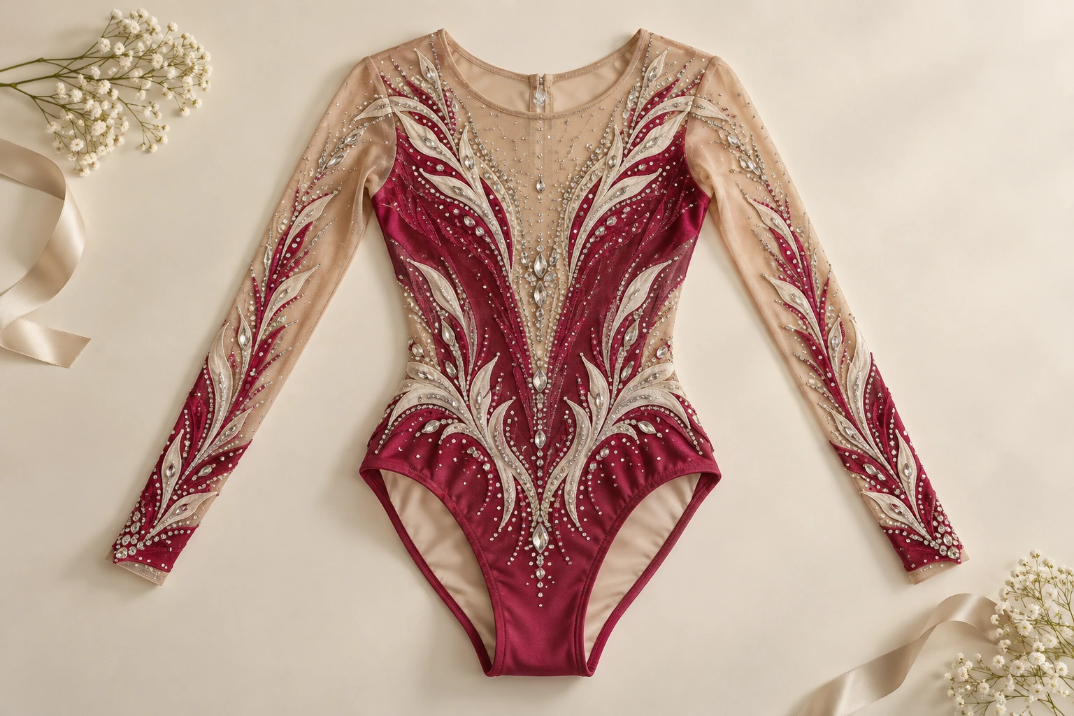 Maillot en color frambuesa